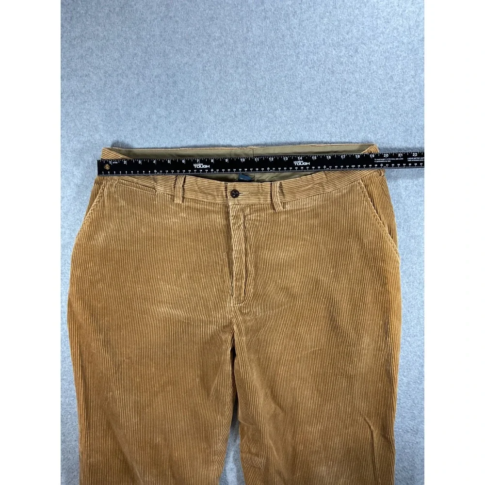 Polo Ralph Lauren Preston Pant 40x31 Tan Corduroy Straight Leg Trousers 1643